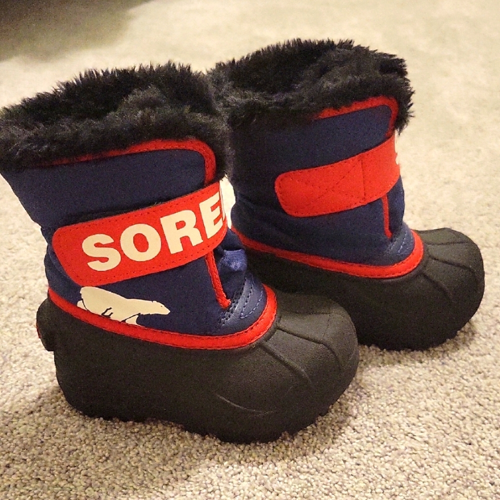 Sorel Kids' Black, Red, Blue Winter Boots